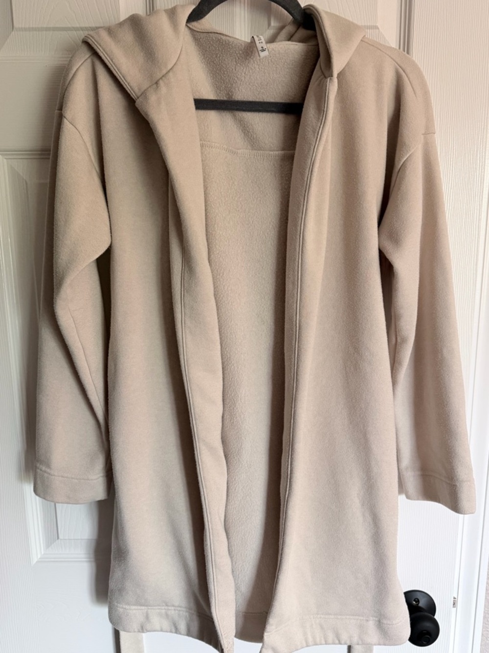 Z Supply Cream Hooded Fleece Wrap - Picture 3 of 6